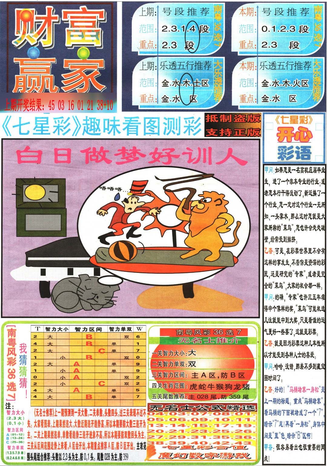 134期财富赢家（七星彩）[图]