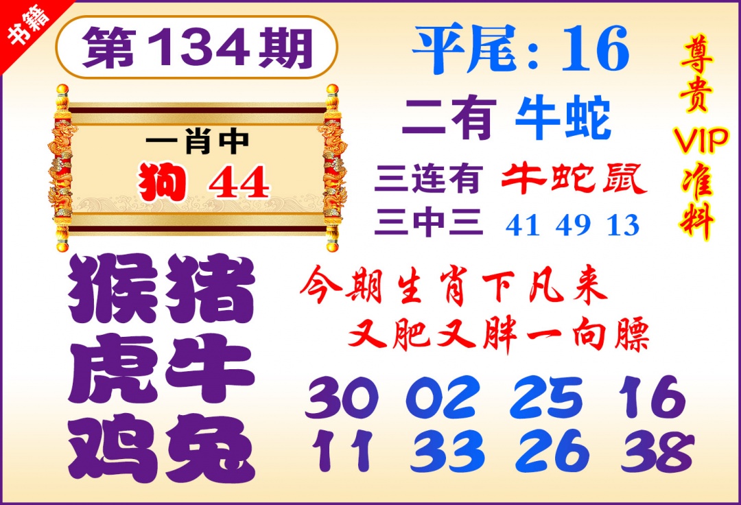 134期澳门九龙天书[图]
