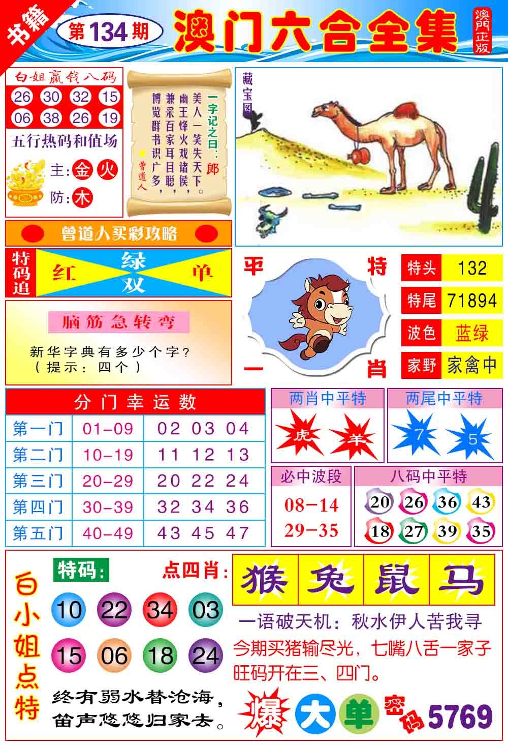 134期澳门全集六合[图]
