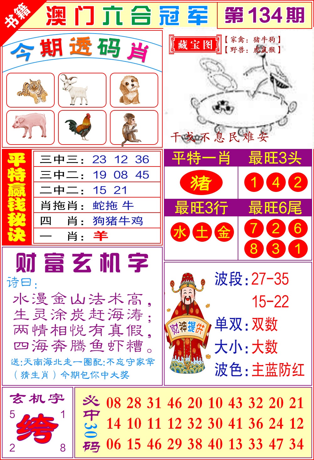 134期澳门六合冠军[图]
