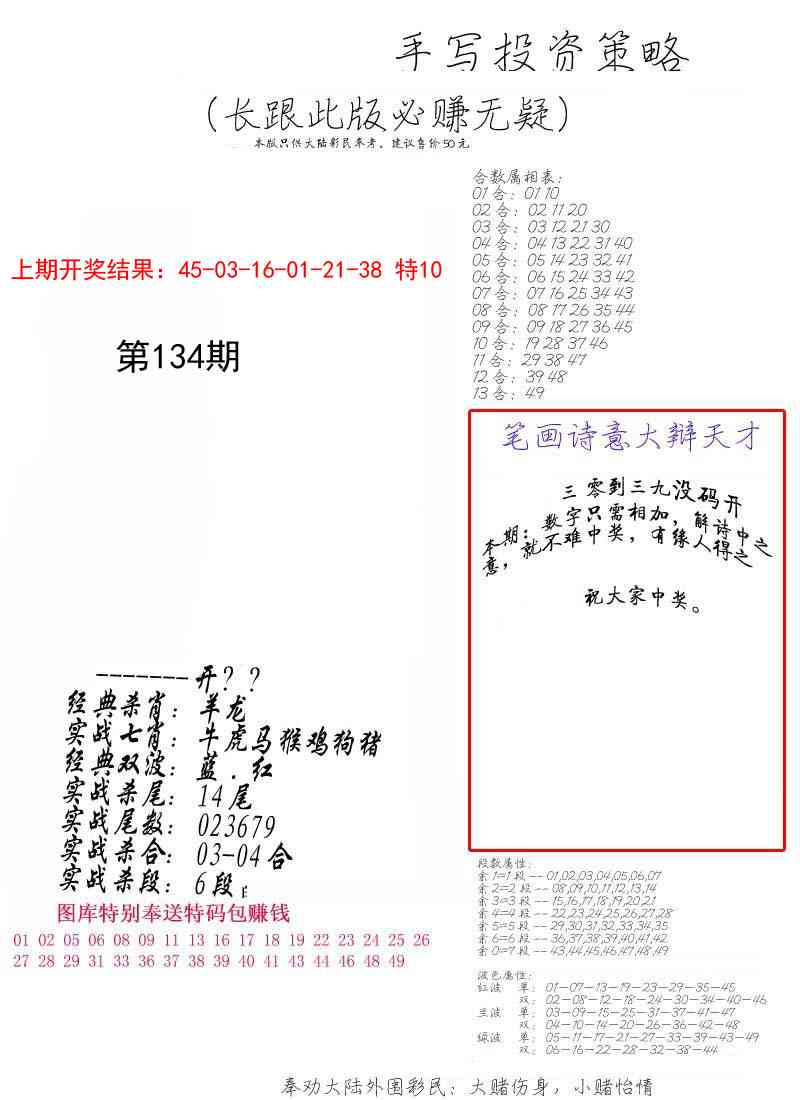 134期手写投资策略[图]