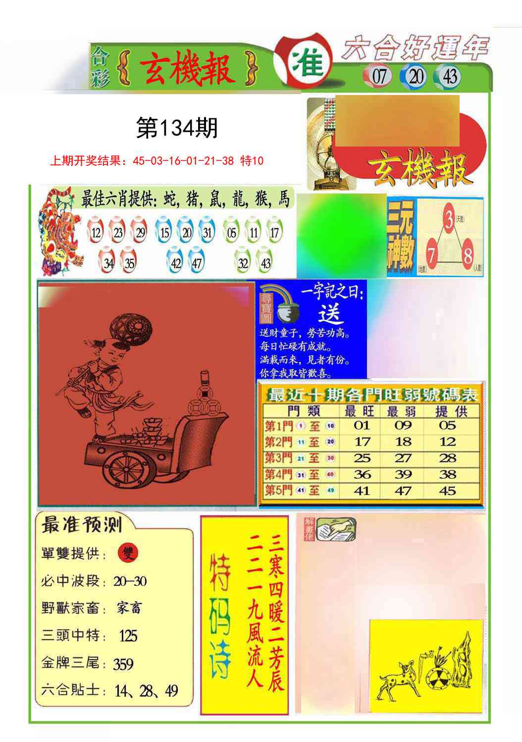 134期九龍玄机报(推荐)[图]