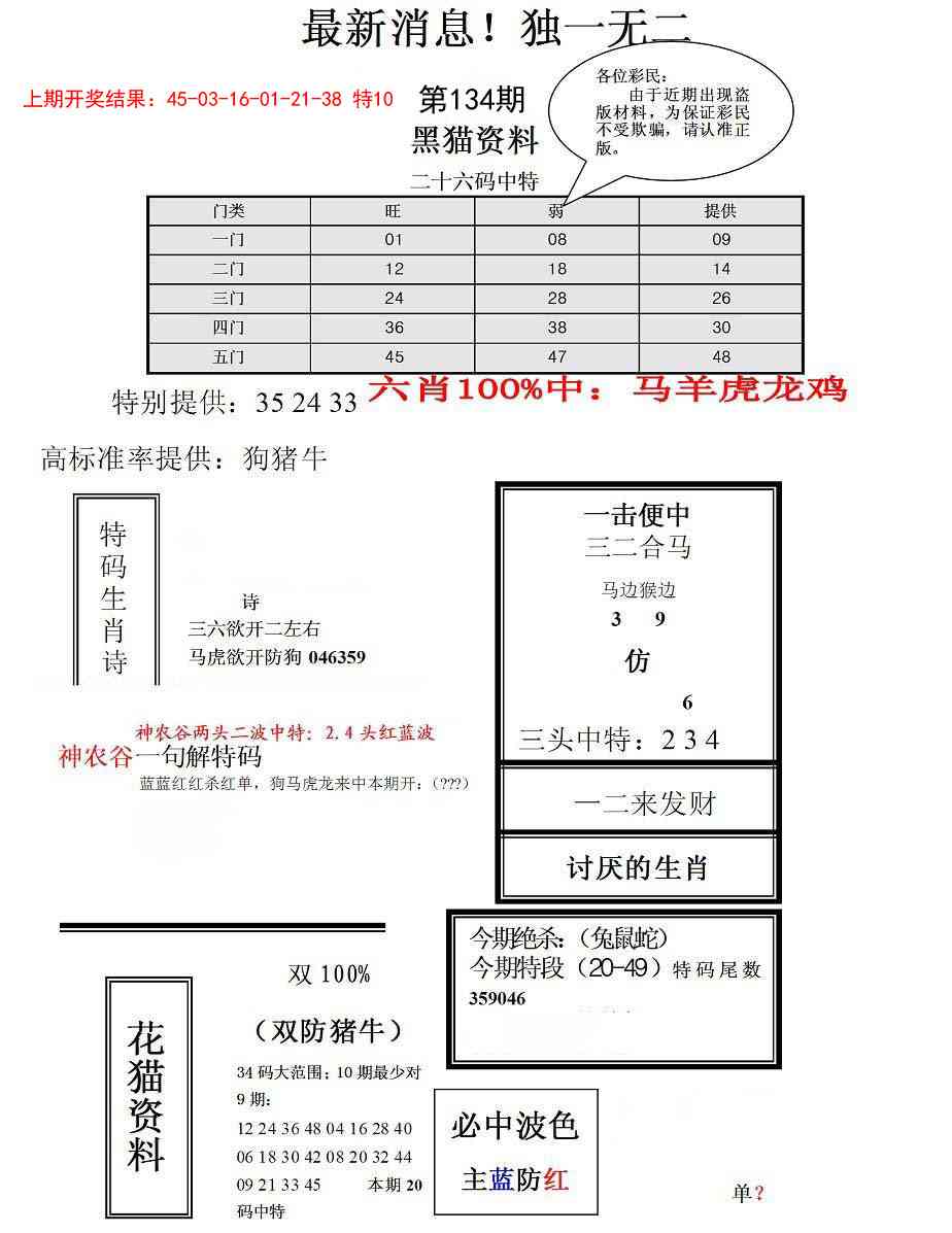 134期独一无二(正)[图]