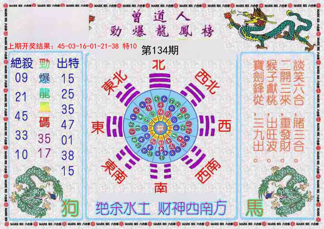 134期曾道人劲爆龙凤榜[图]