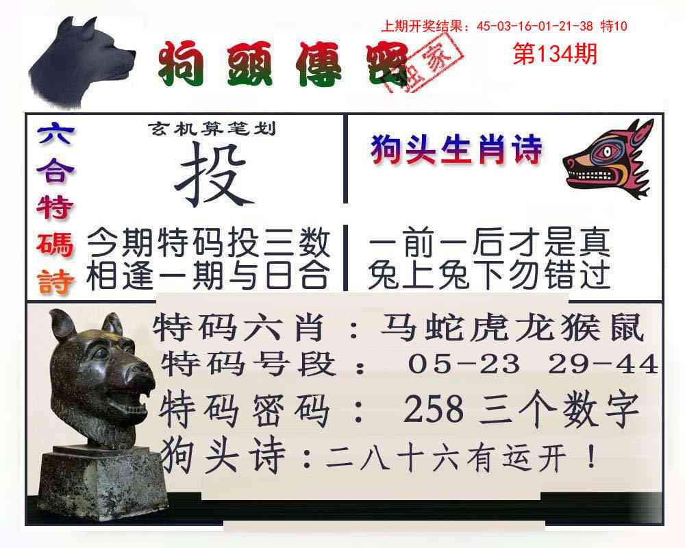 134期狗头传密[图]