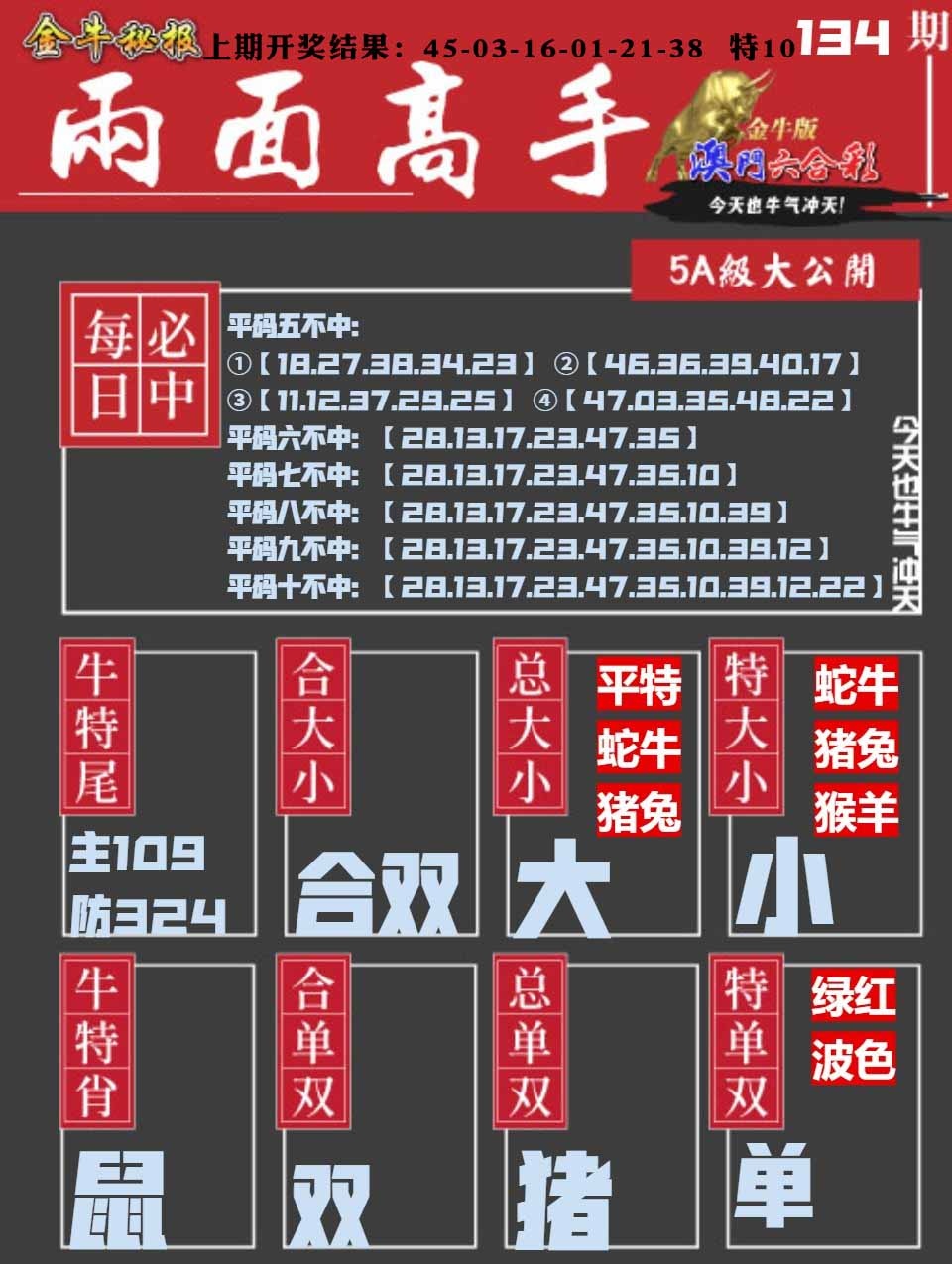 134期金牛两面高手[图]