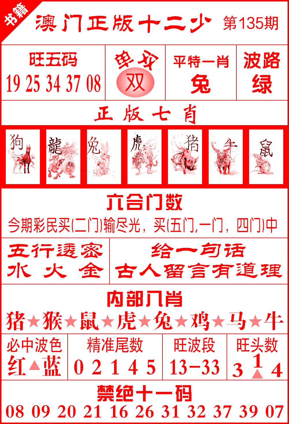 135期澳门十二少[图]