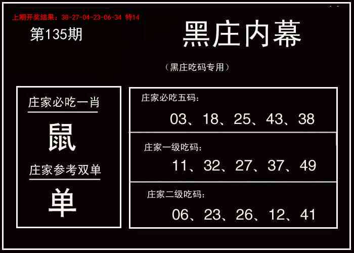 135期黑庄内幕[图]