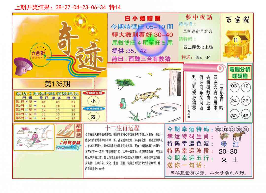 135期九龍奇迹A(推荐)[图]