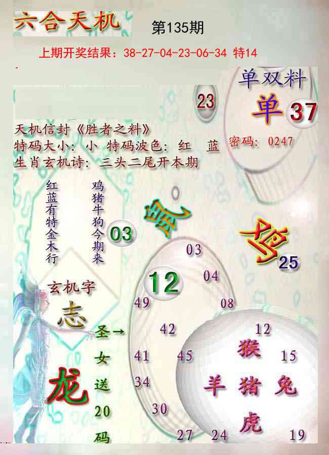 135期天机报[图]