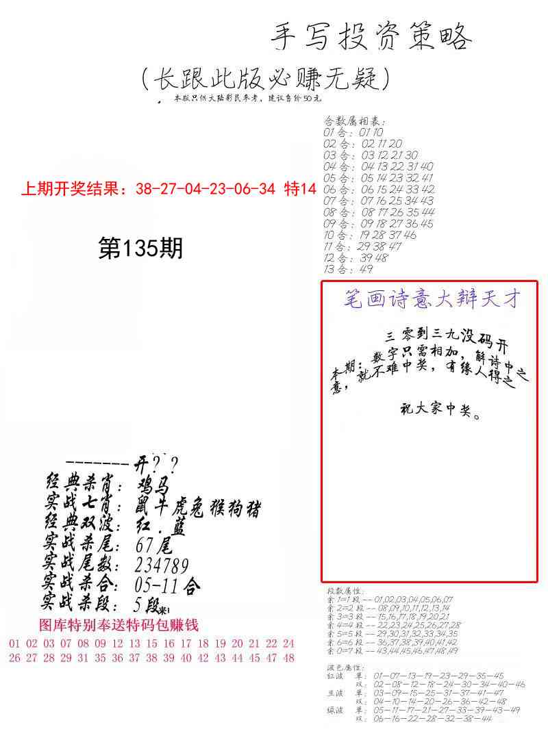 135期手写投资策略[图]