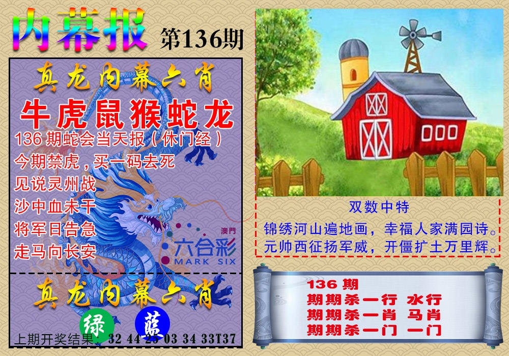 136期真龙内幕报[图]
