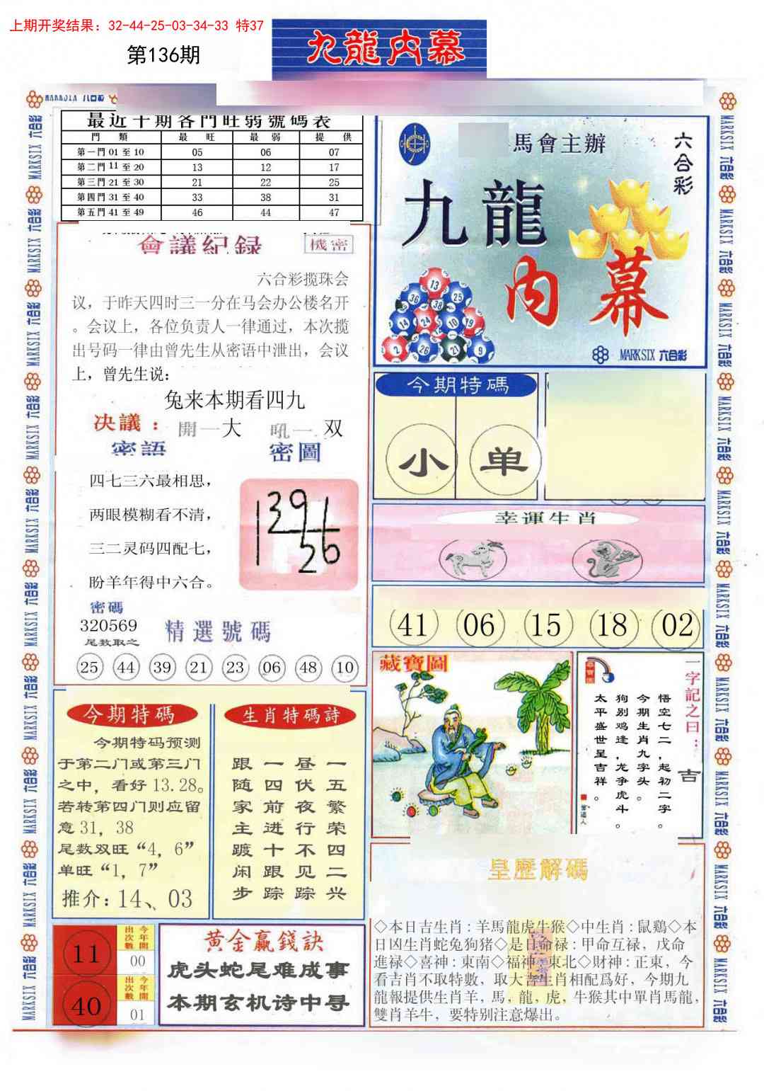 136期(新版)九龙内幕A[图]