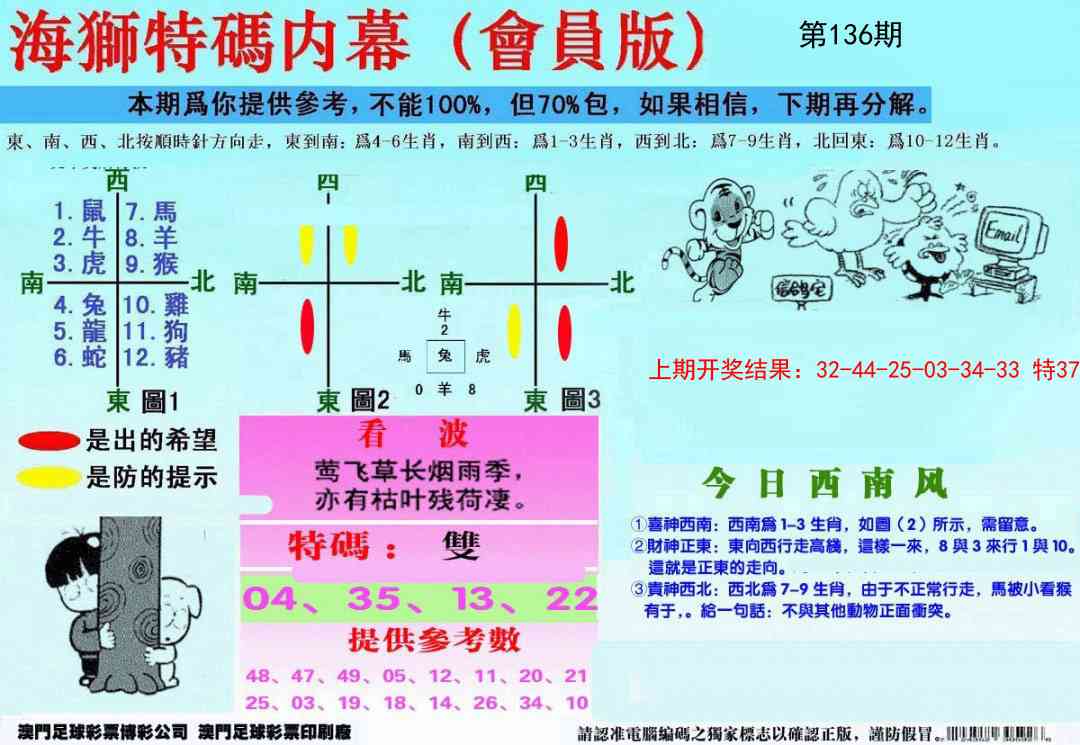 136期另版海狮特码内幕报[图]