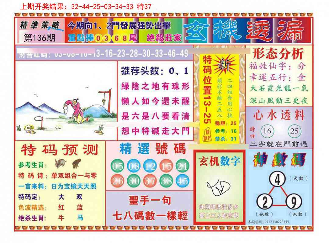 136期玄机透漏[图]
