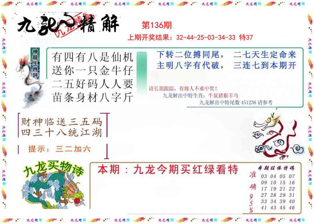 136期九龙精解[图]
