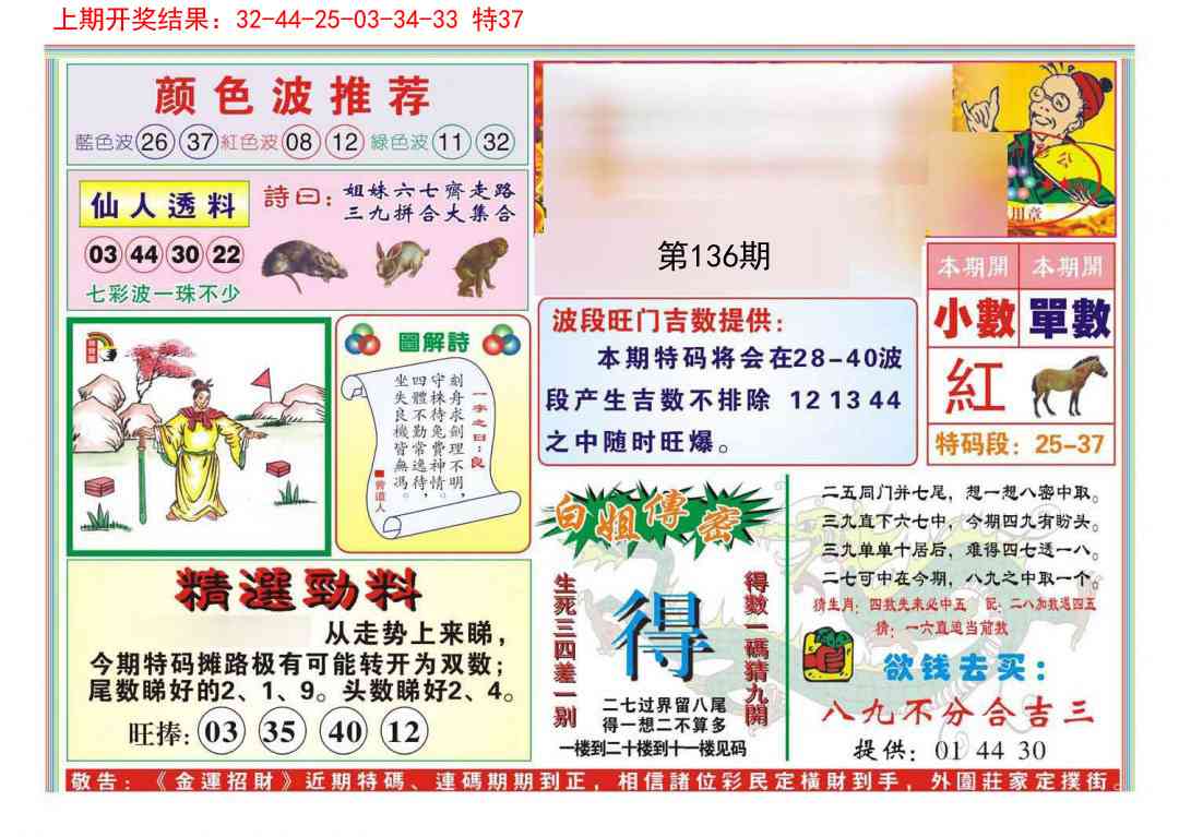 136期金运招财[图]
