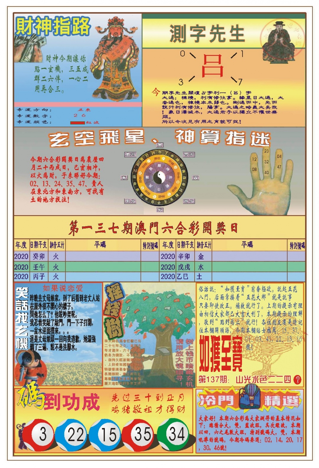 137期(新版)四柱预测B[图]