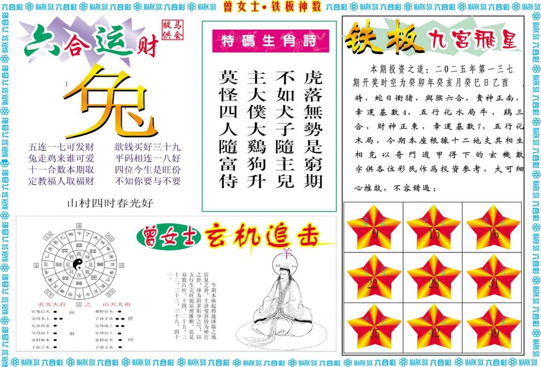 137期曾女士铁板神数B[图]