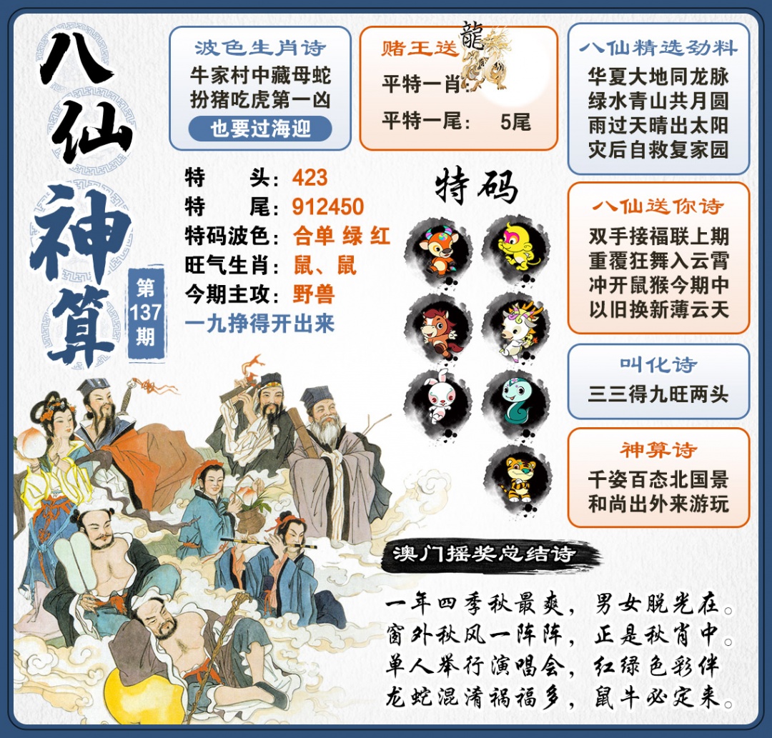 137期八仙神算[图]