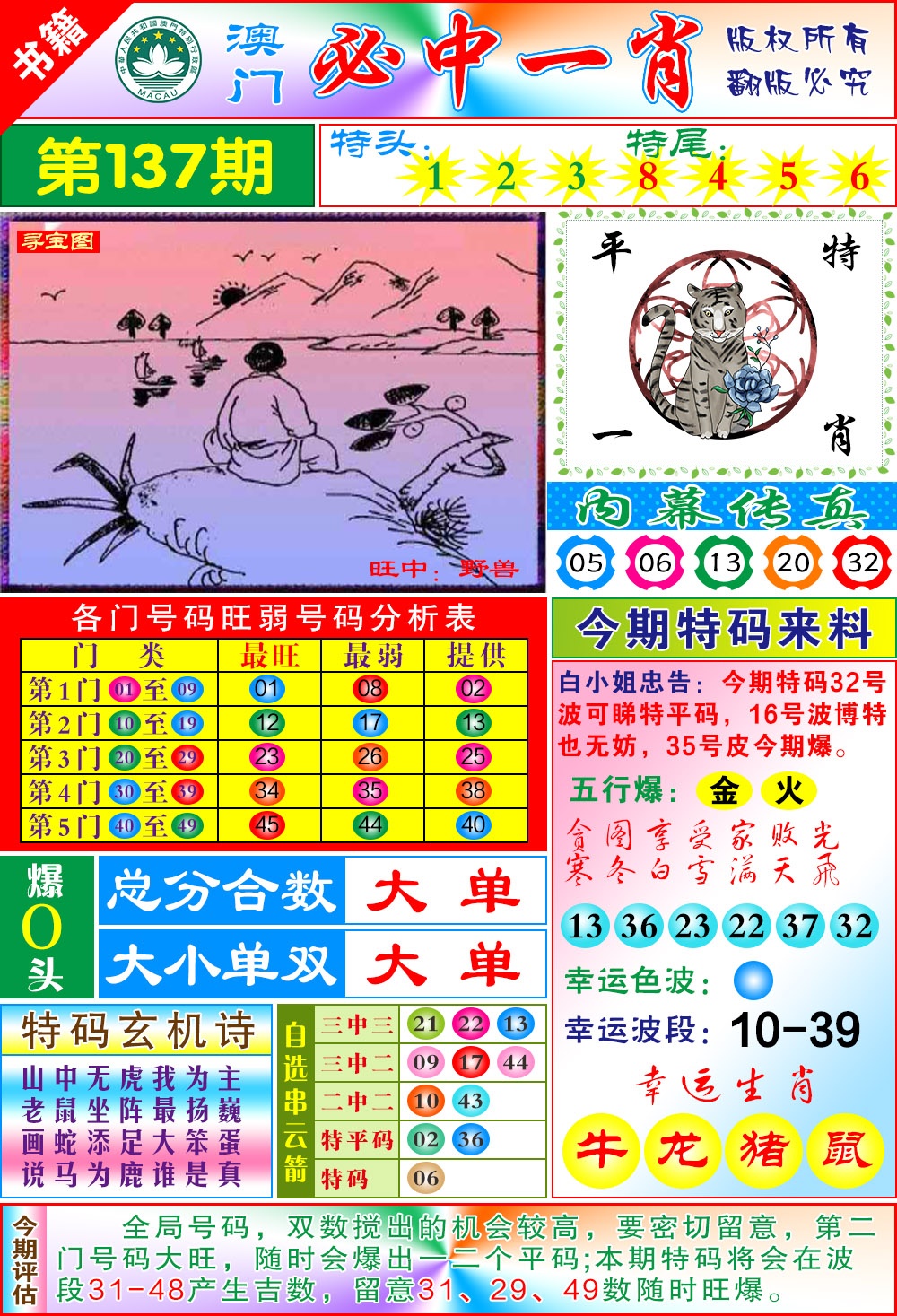 137期澳门玄机一特[图]