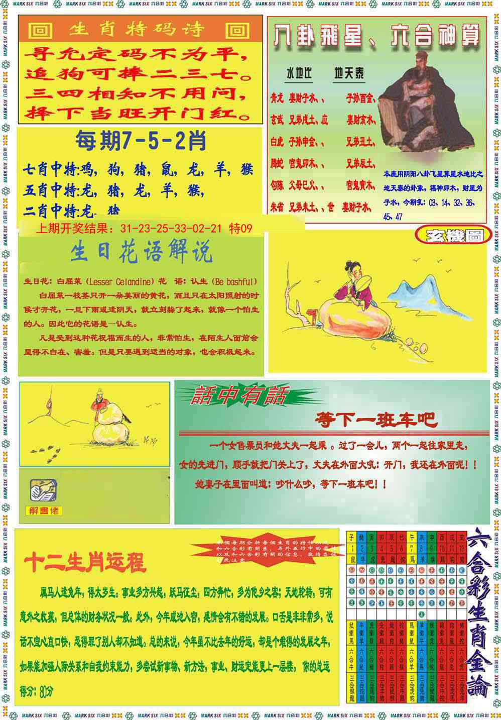 137期九龍马经B(推荐)[图]