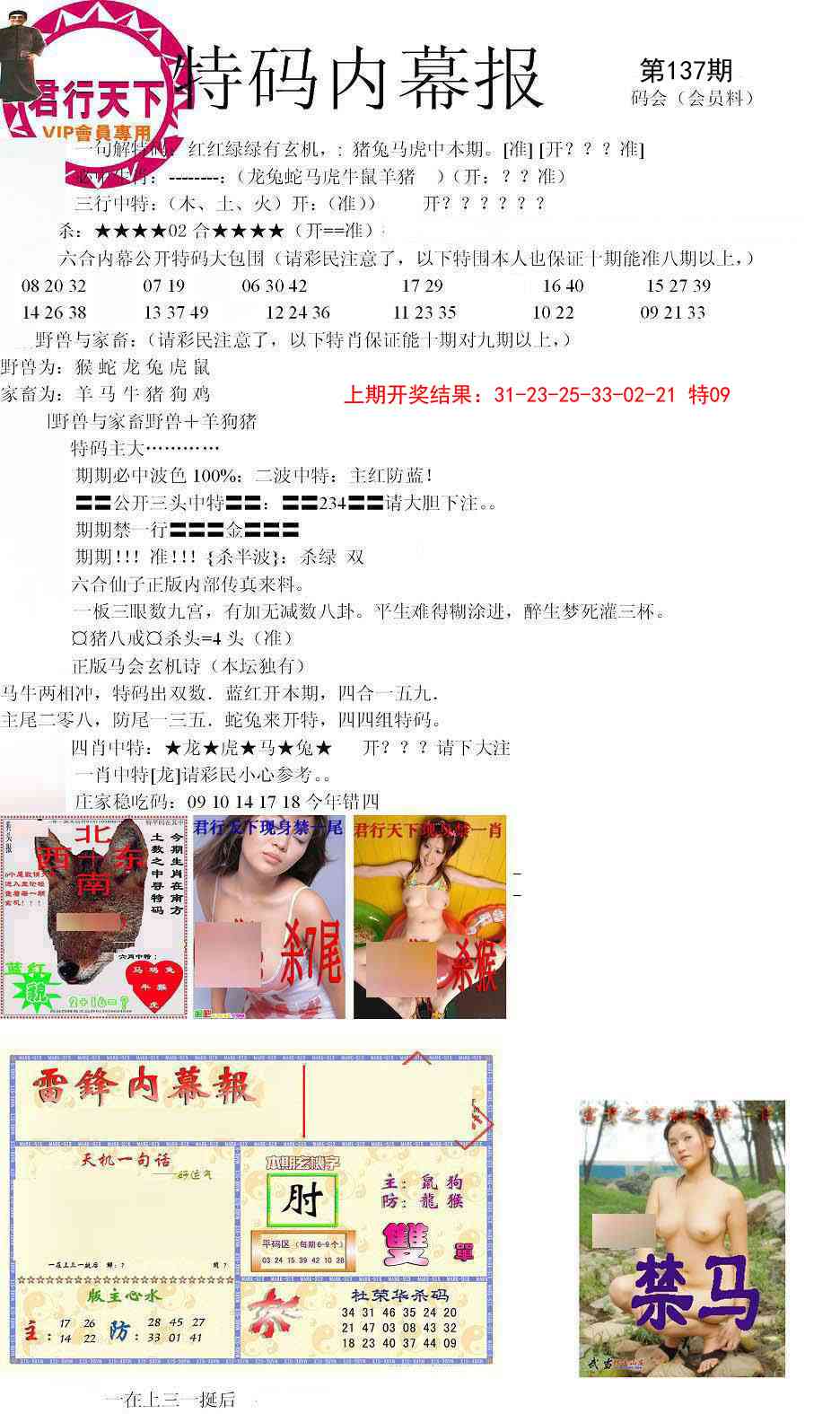 137期特码内幕报[图]