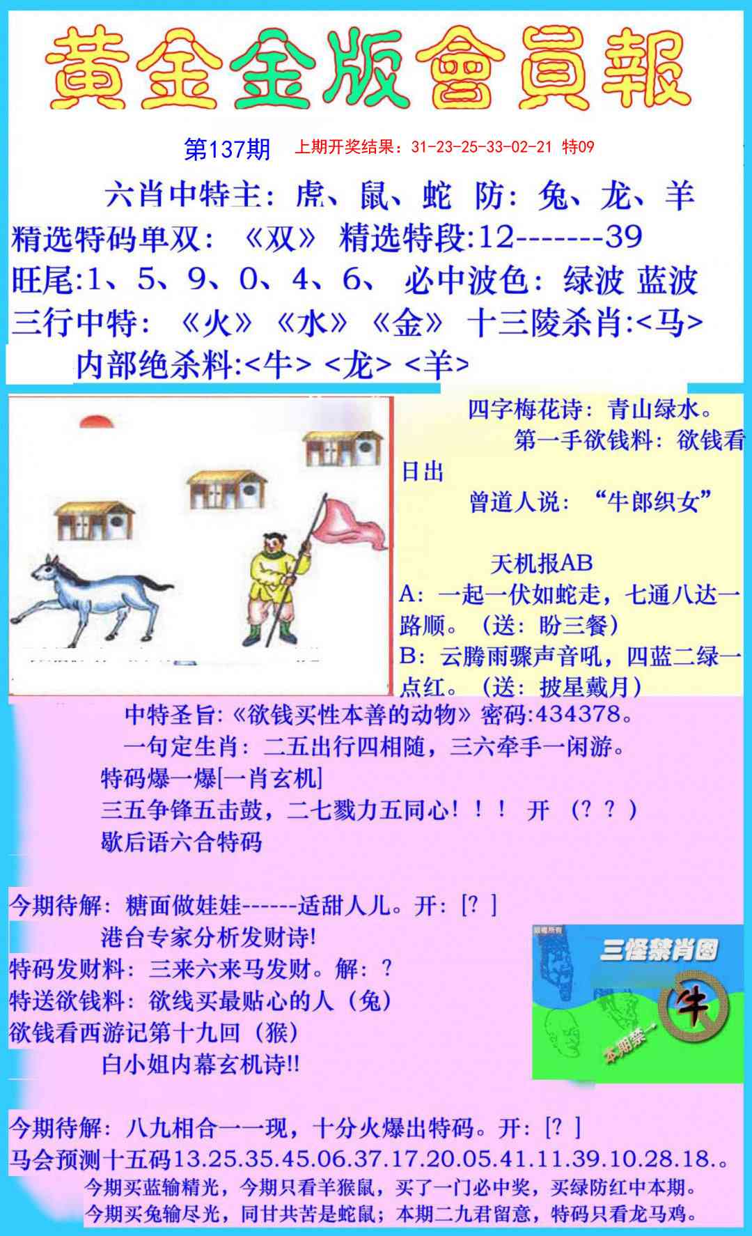 137期黄金金版会员报[图]