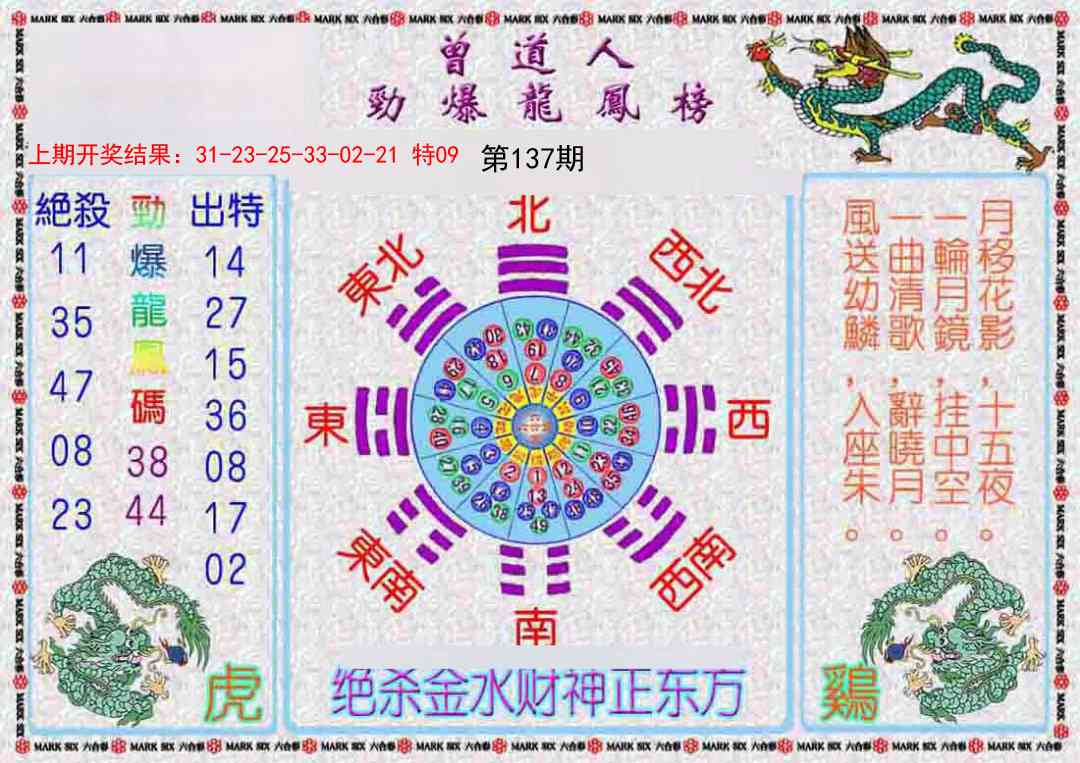137期曾道人劲爆龙凤榜[图]