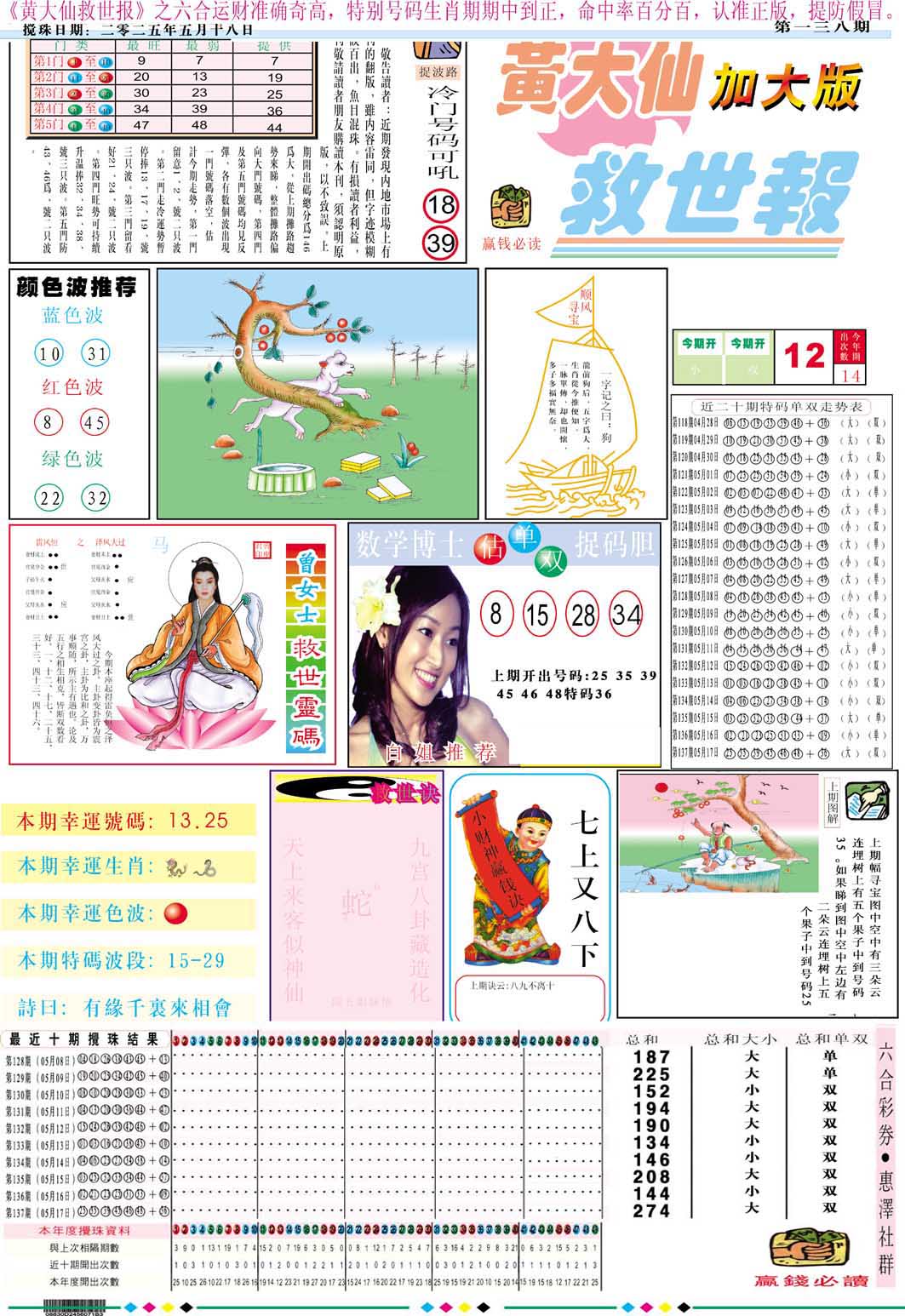 138期黄大仙救世A加大版[图]