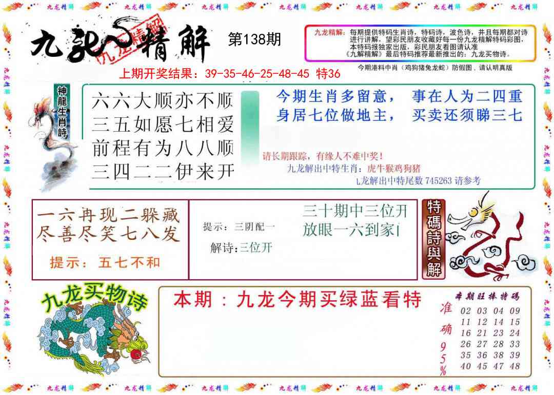 138期九龙精解[图]