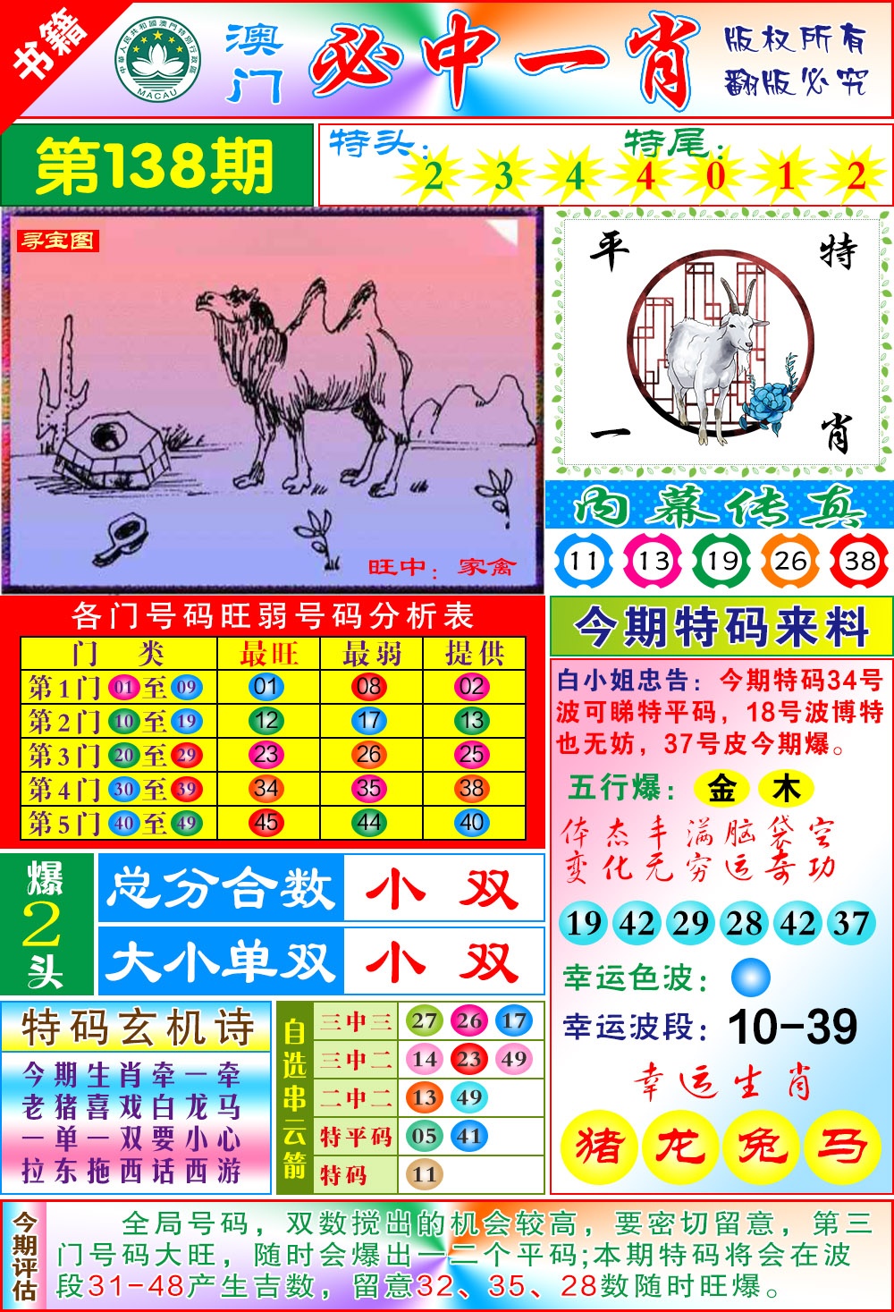 138期澳门玄机一特[图]