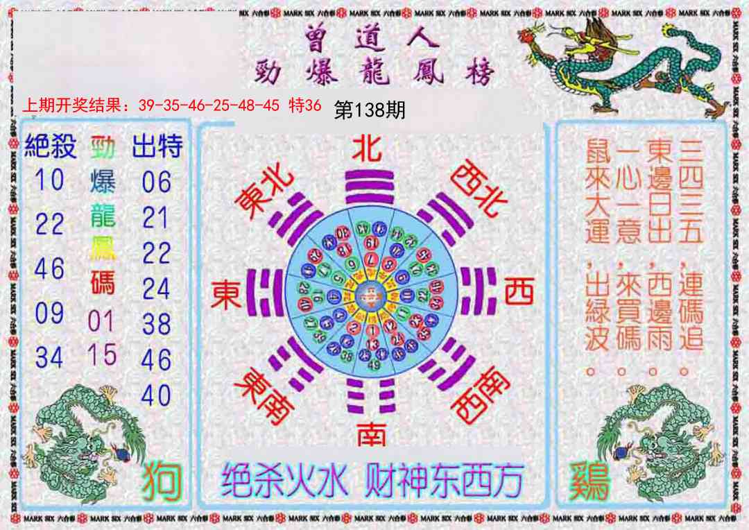 138期曾道人劲爆龙凤榜[图]