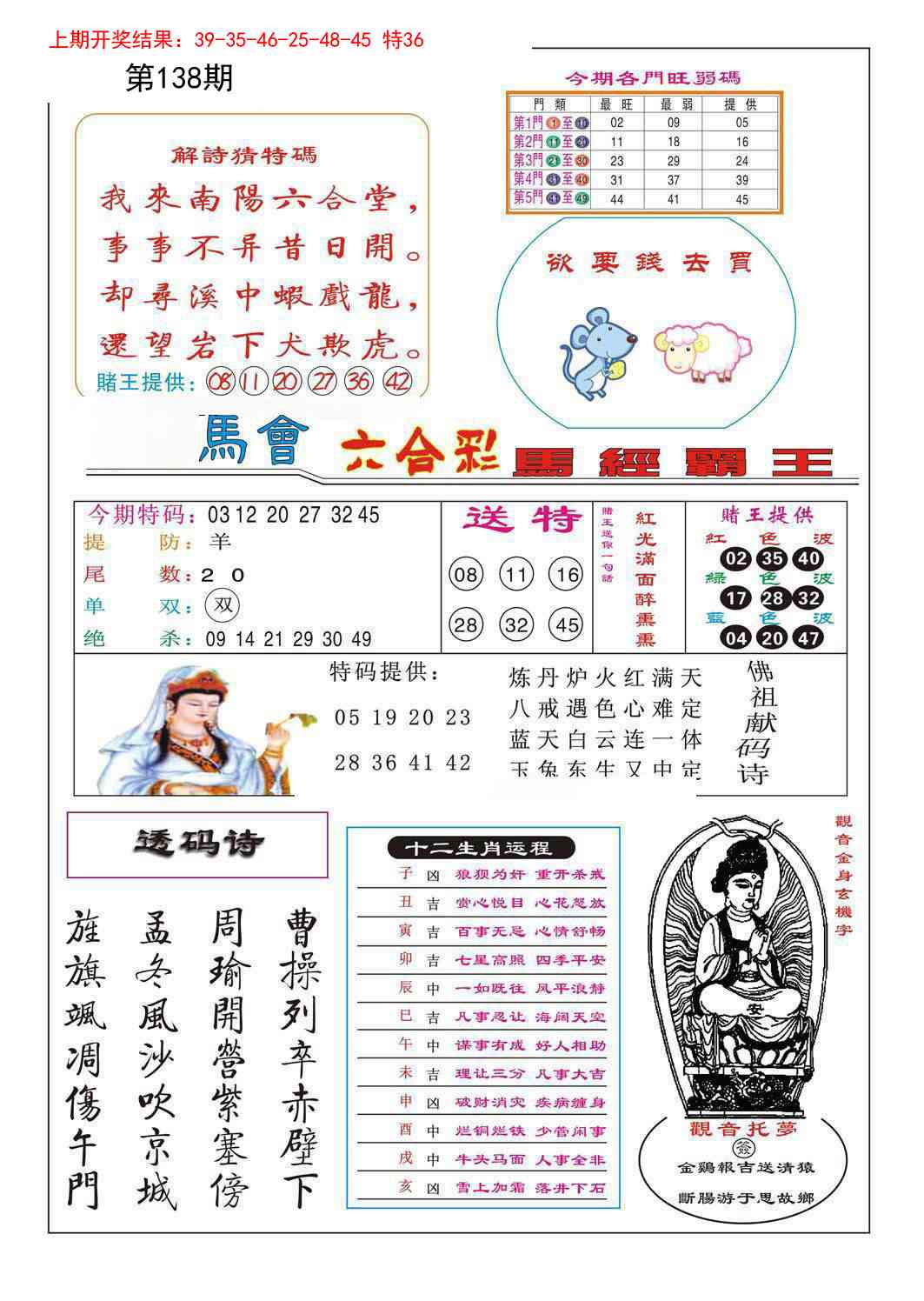 138期马经霸王[图]