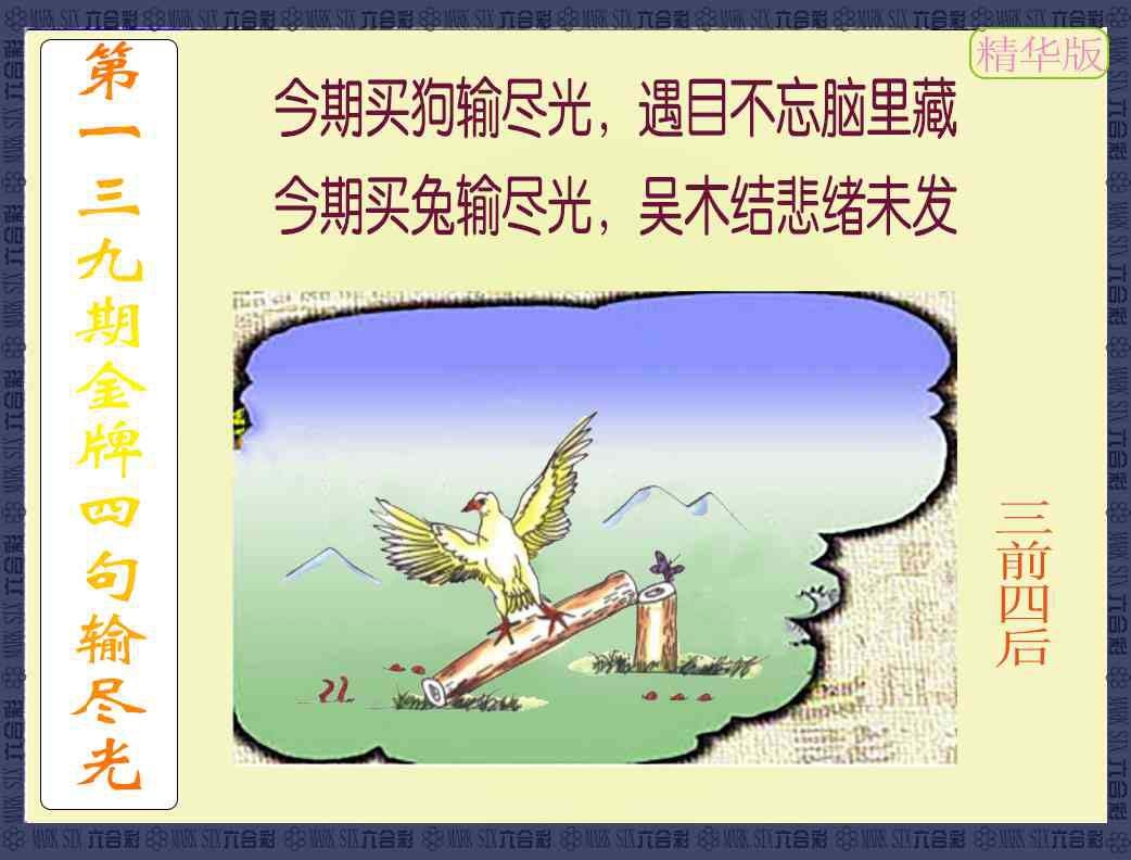 139期金牌四句输尽光[图]