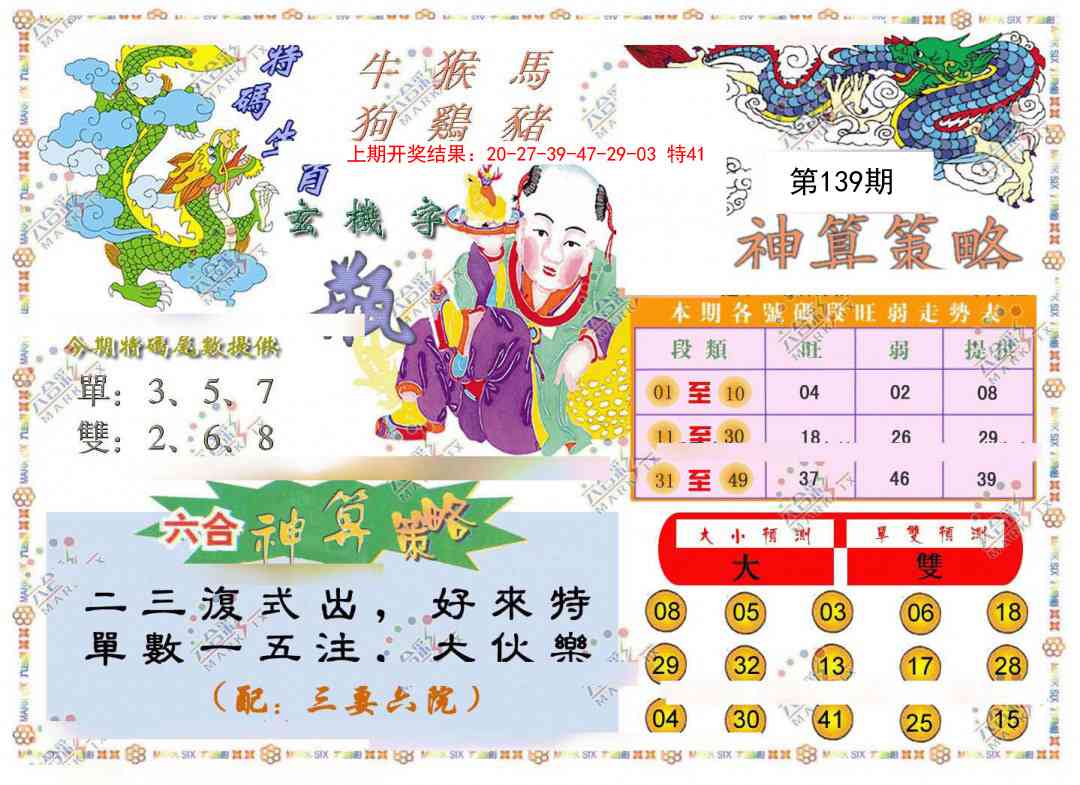 139期神算策略[图]
