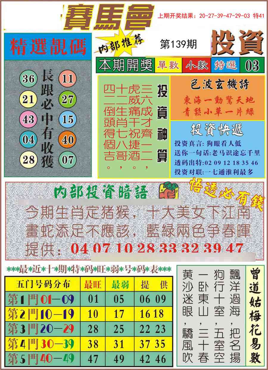 139期马会投资[图]