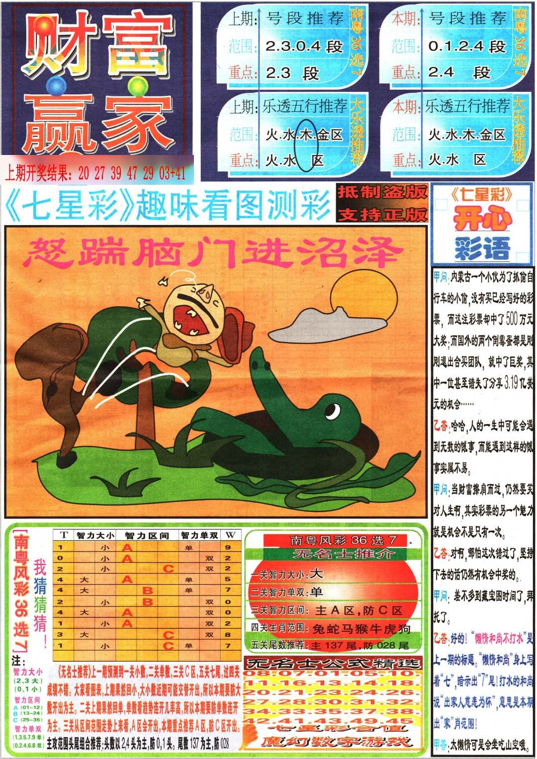 139期财富赢家（七星彩）[图]