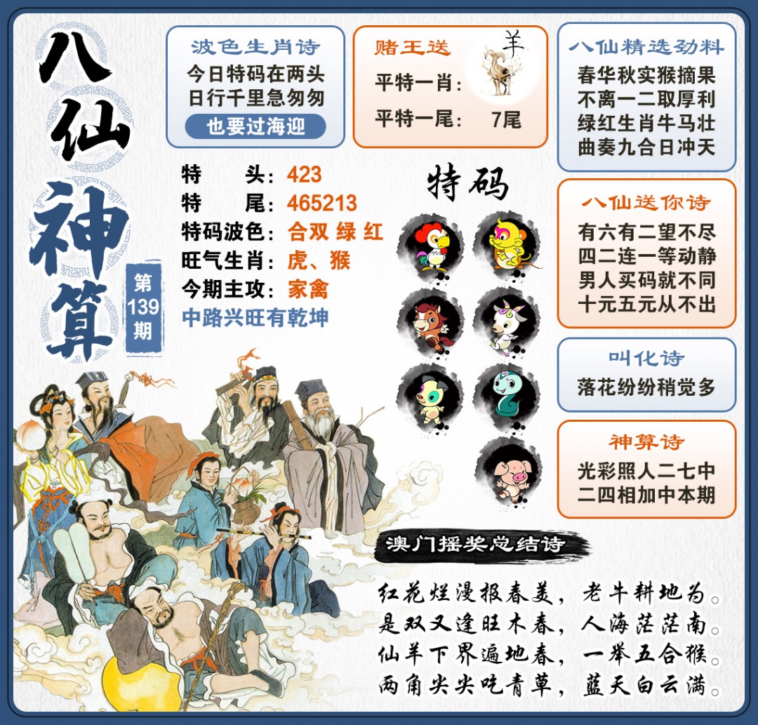 139期八仙神算[图]