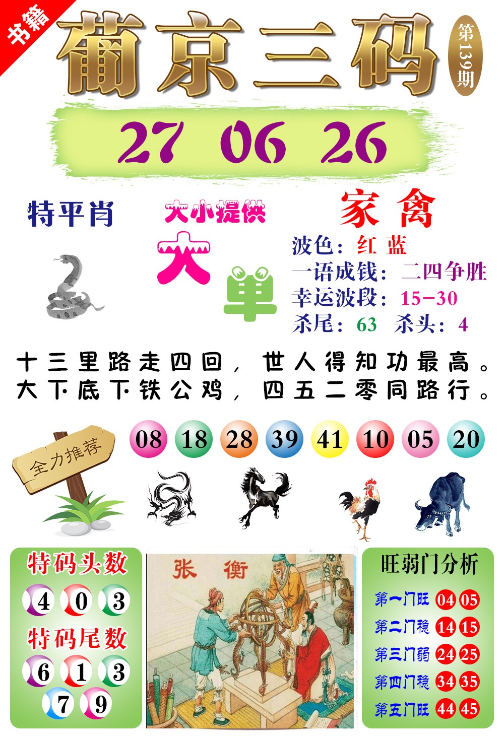 139期澳门葡京三码[图]
