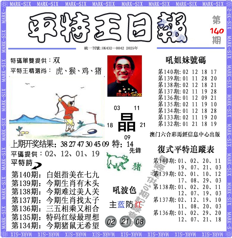 140期平特王日报[图]