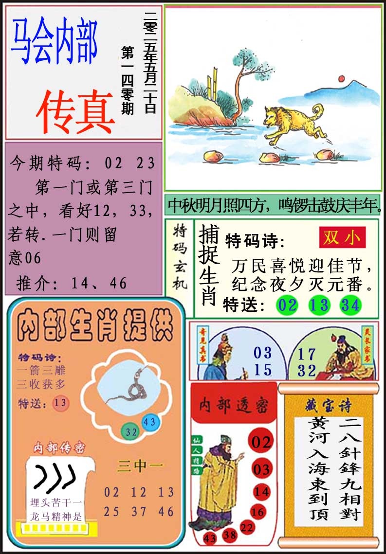 140期马会内部传真[图]