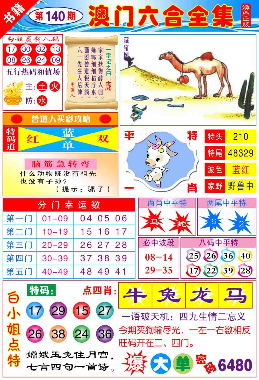 140期澳门全集六合[图]