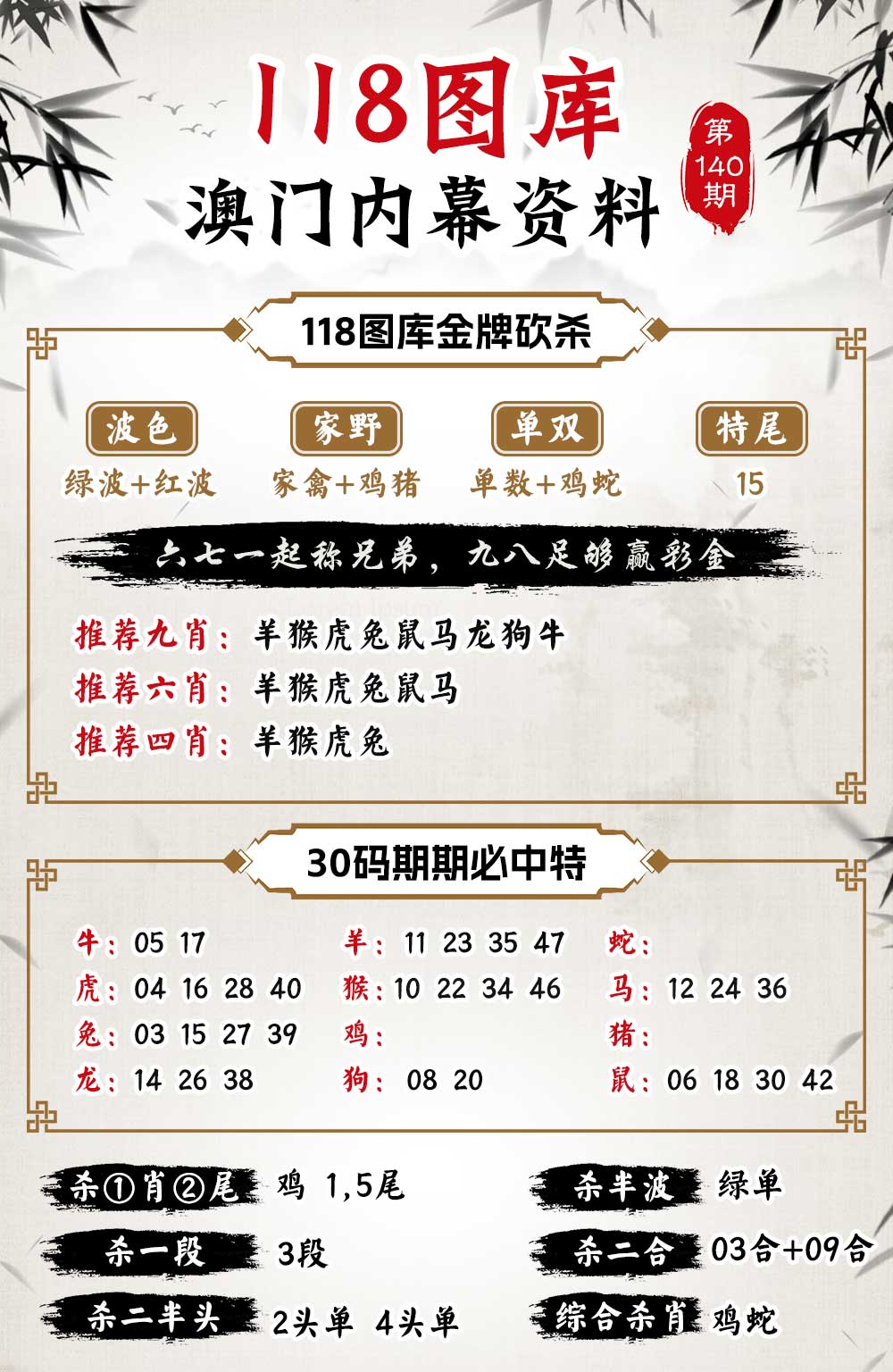 140期118内幕资料[图]