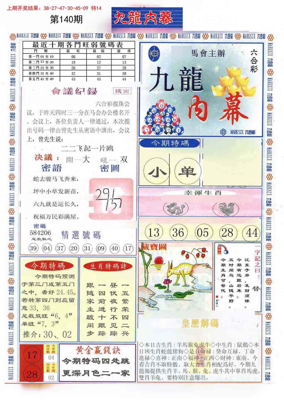 140期(新版)九龙内幕A[图]