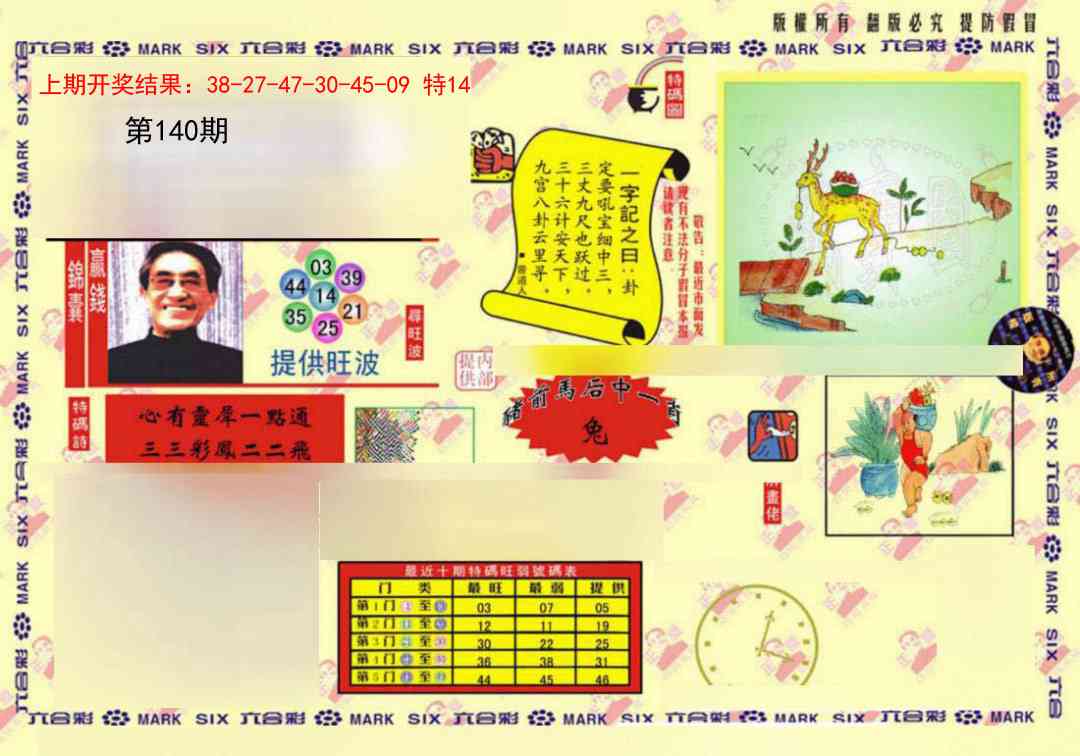 140期特码王(信封)[图]