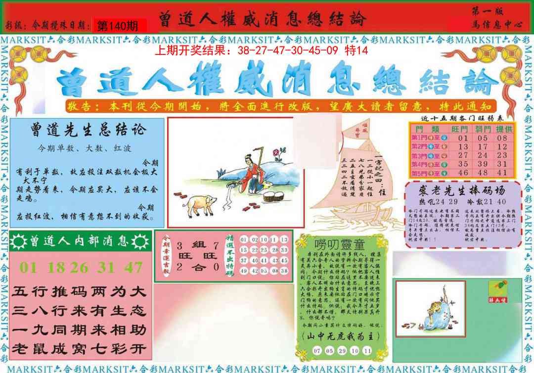 140期曾道人权威消息A[图]