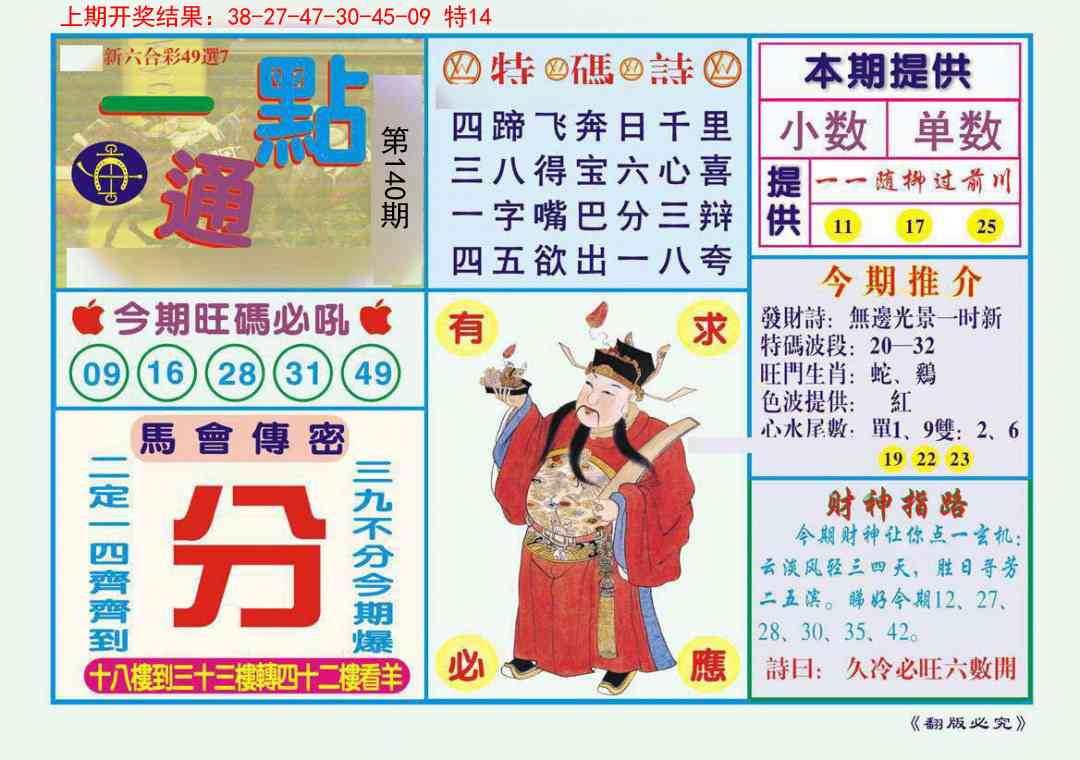 140期一点通[图]