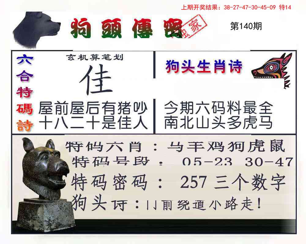 140期狗头传密[图]