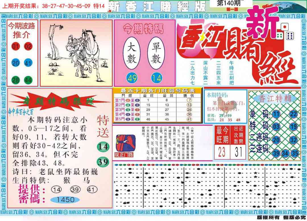 140期新香江赌经A[图]